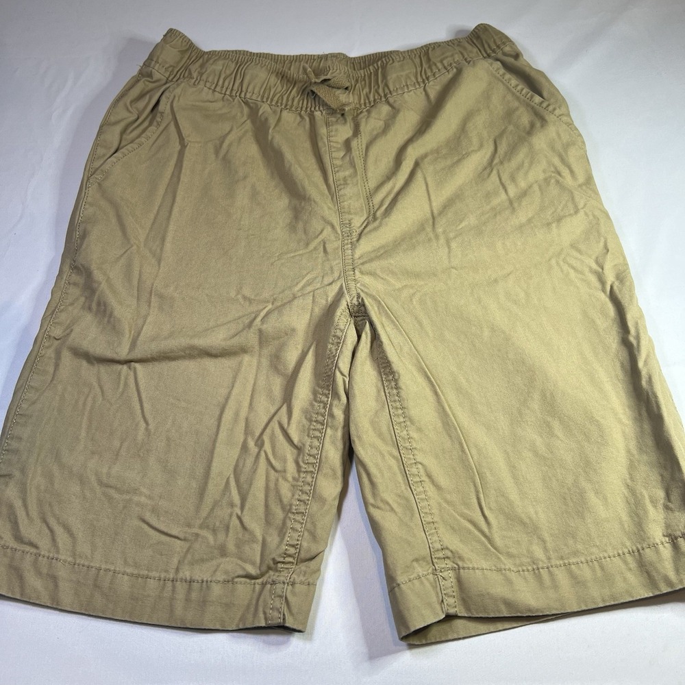 CHILDREN'S PLACE BOYS SIZE‎ 14 KHAKI CARGO UNIFORM SHORTS ADJUSTABLE WAIST